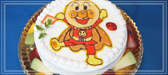 キャラクターケーキの例